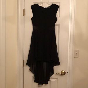 Bebe black multi length dress